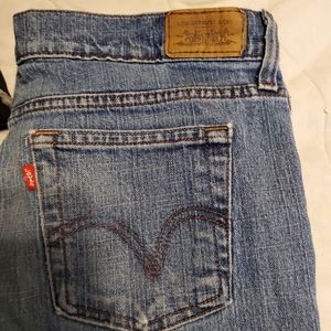 Levi's distressed jeans